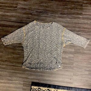 Sweater (blue, white, and gold)
